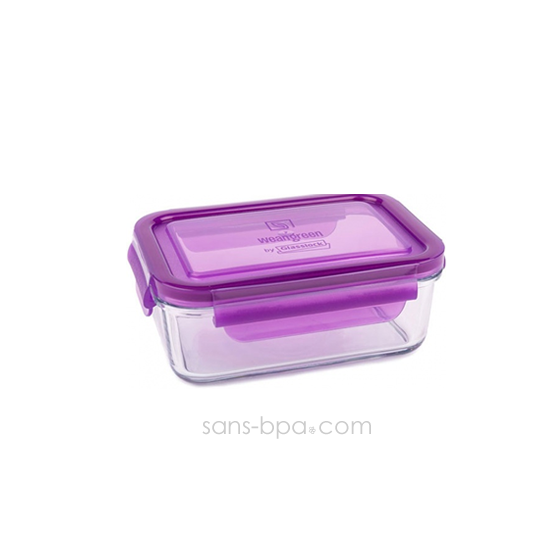 Contenant verre Lunch Tube 695 ml - Raisin