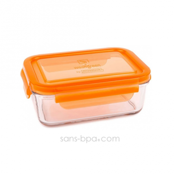 Contenant verre Meal Tube 1090 ml - Carotte