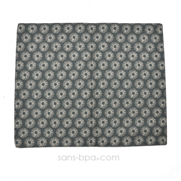 Mini serviette set coton Bio - Soleil gris 2