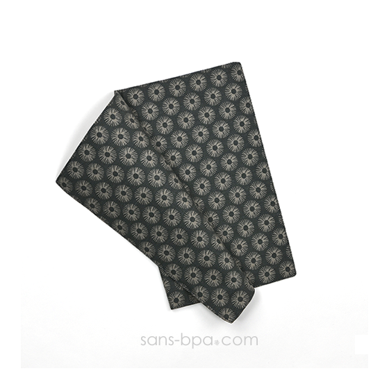 Mini serviette set coton Bio - Soleil gris