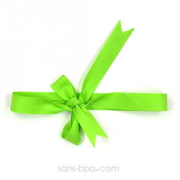 Pochette Cadeau BLACK & WHITE - ruban Vert 2