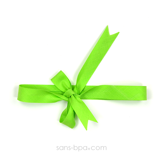 Pochette Cadeau BLACK & WHITE - ruban Vert