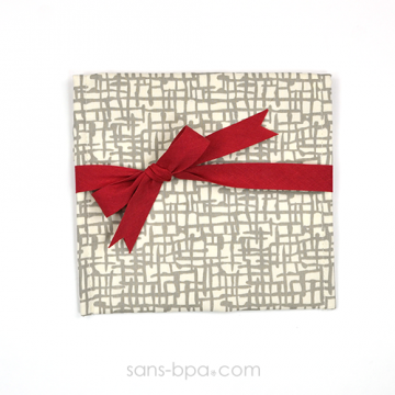 Pochette Cadeau MESH - ruban Rouge