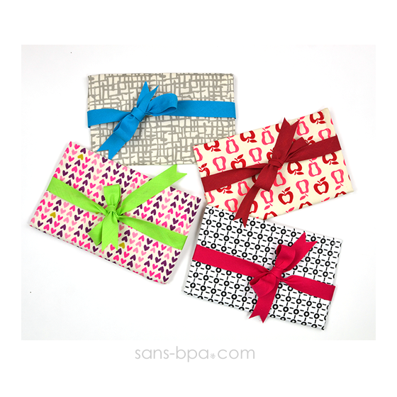 Pochette Mini Cadeau GEO - ruban Bleu