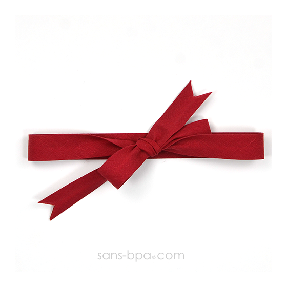 Ruban coton biais - Rouge