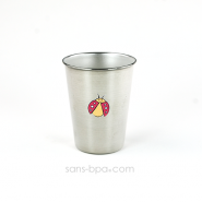 Verre inox 350 ml - Motif au choix