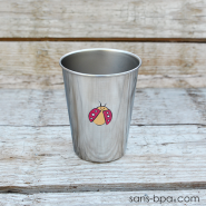 Verre inox 350 ml - Motif au choix