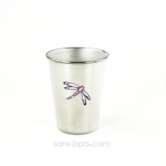 Verre inox 350 ml - Motif au choix