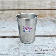 Verre inox 350 ml - Motif au choix