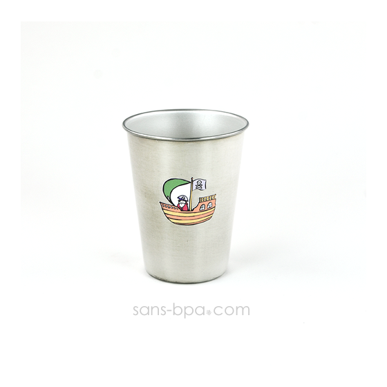 Verre inox 350 ml - Motif au choix