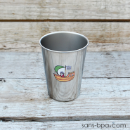 Verre inox 350 ml - Motif au choix