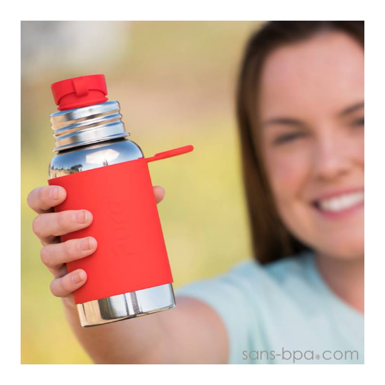 Gourde inox 550ml - Bicolor Bleu
