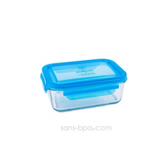 Contenant verre Lunch Tube 695 ml - Bleu