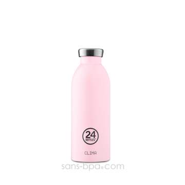 Bouteille inox isotherme 500ml - CLIMAT Candy Pink