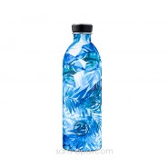 Gourde inox 1000 ml Inox - Floral Azur