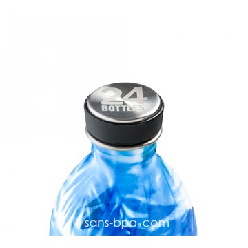 Gourde inox 1000 ml Inox - Floral Azur 2