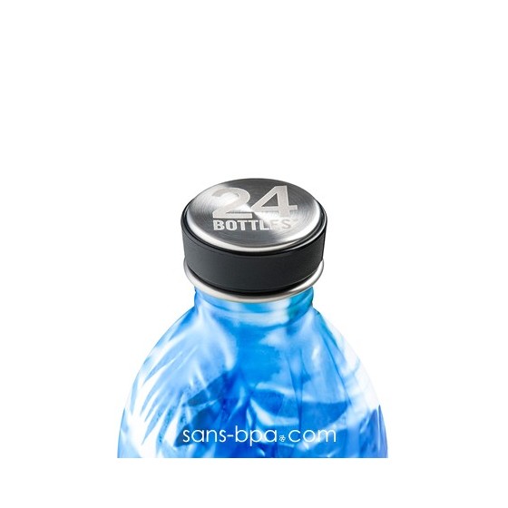 Gourde inox 1000 ml Inox - Floral Azur