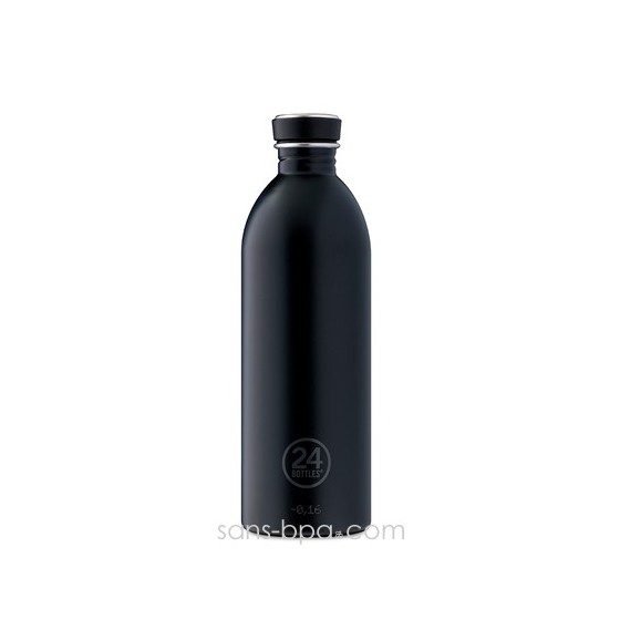 Gourde inox 1000 ml - BLACK