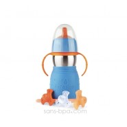 Gourde anti-fuite Safe Sippy 2 bleue de Kid Basix