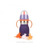 SAFE SIPPY 2 - Gourde anti-fuite - MYRTILLE - KID BASIX
