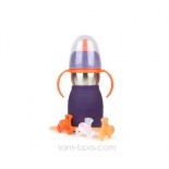 SAFE SIPPY 2 - Gourde anti-fuite - MYRTILLE - KID BASIX