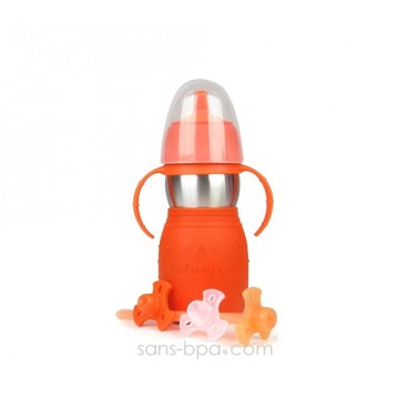 Safe Sippy anti-fuite 330ml ROUGE