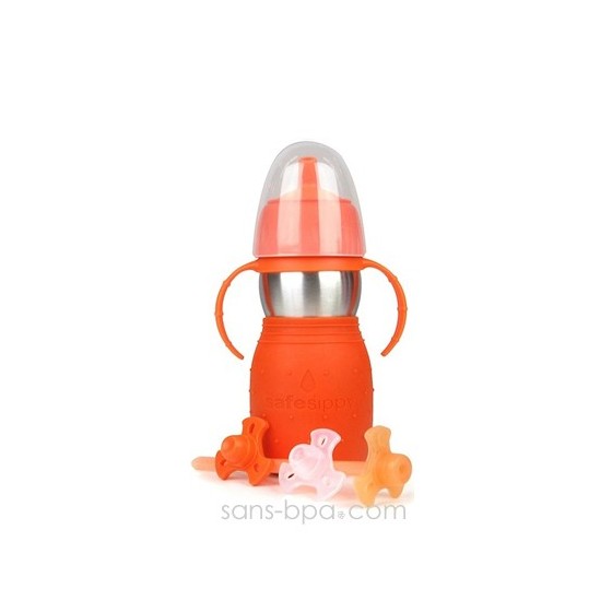 Safe Sippy anti-fuite 330ml ROUGE