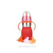 SAFE SIPPY 2 - Gourde anti-fuite - ROUGE - KID BASIX
