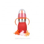 SAFE SIPPY 2 - Gourde anti-fuite - ROUGE - KID BASIX