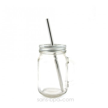 Lot 2 pailles inox ~ Modèle SMOOTHIE 2
