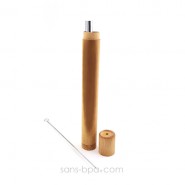 Lot 2 pailles inox SMOOTHIE dans leur étui bambou