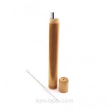 Lot 2 pailles inox SMOOTHIE dans leur étui bambou