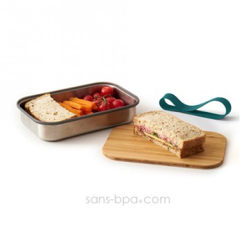 Sandwich Box - Bois & inox - Océan