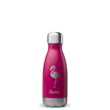 Bouteille isotherme inox - Flamant rose - 260 ml