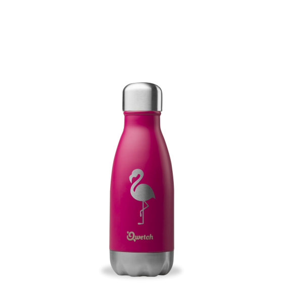 Bouteille isotherme inox - Flamant rose - 260 ml