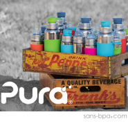 Biberon anti-fuite inox 325 ml - Green