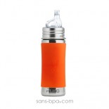 Biberon anti-fuite inox 325 ml - Green