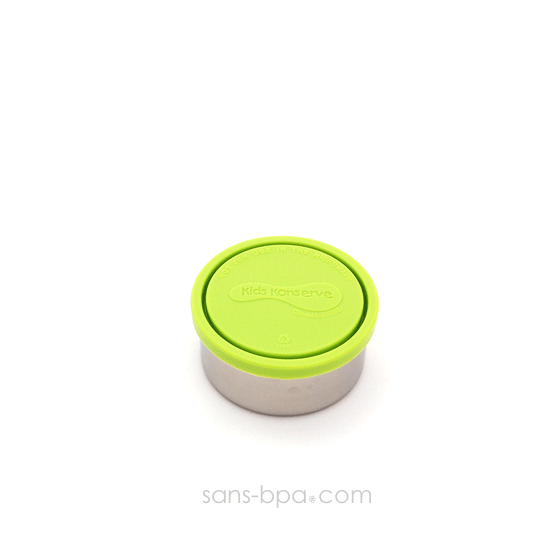 1 BOITE VERT POMME en inox de KIDS KONSERVE
