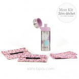 Pack Gourde inox 500 ml Pink 24 Bottle + Bundles Coeurs
