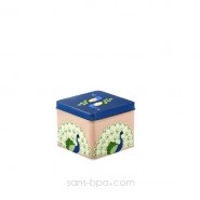 Boite métal cube HIBOU PRUNE