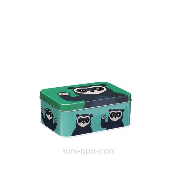 Boite métal rectangle OURSON JAUNE