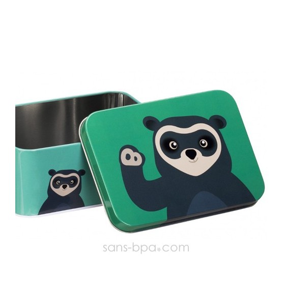Boite métal rectangle OURSON JAUNE