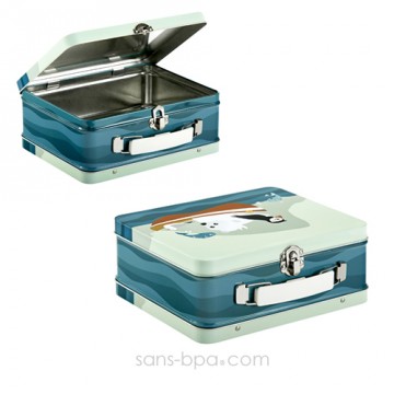 Valisette métal HIBOU PRUNE 2