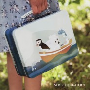 Valisette métal HIBOU PRUNE