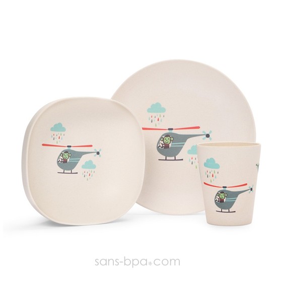 Set vaisselle biodégradable - Poire