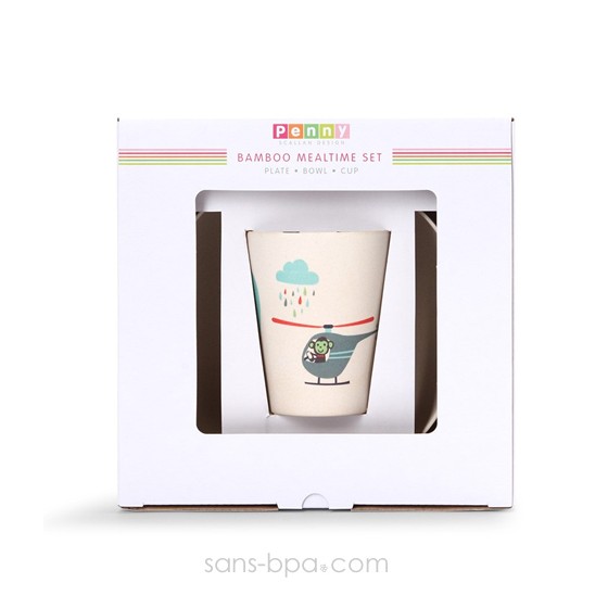 Set vaisselle biodégradable - Poire