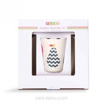 Set vaisselle biodégradable - Poire 2