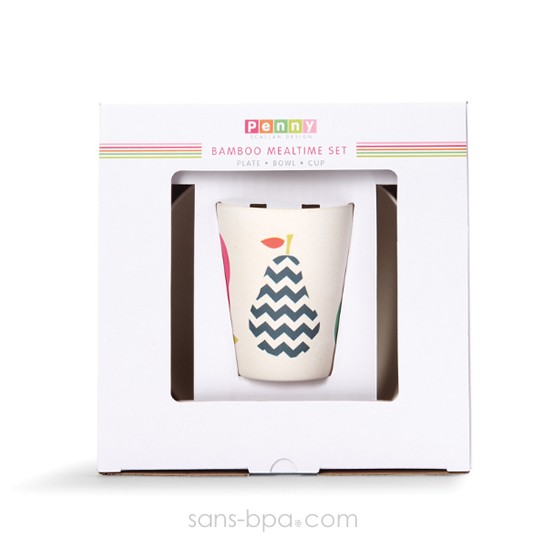 Set vaisselle biodégradable - Poire