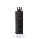 Gourde verre 750 ml - MISMATCH - Chocolate