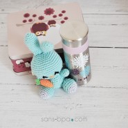 Valisette métal HIBOU PRUNE